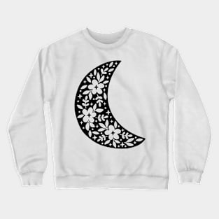 Floral Moon Crewneck Sweatshirt